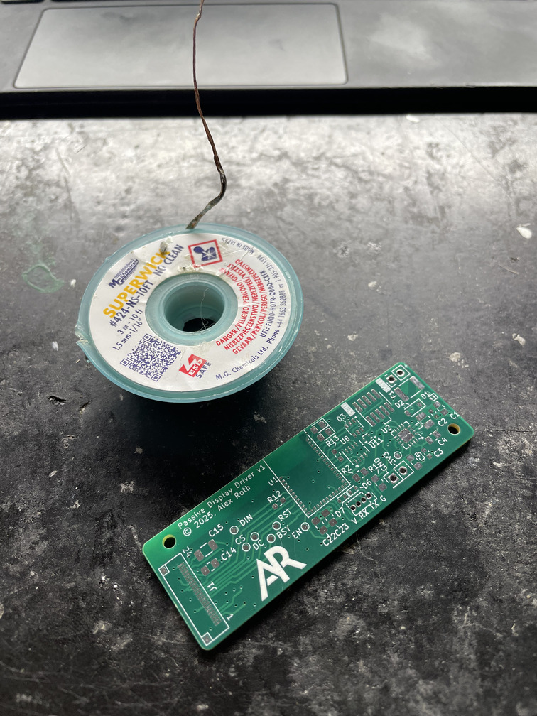 Solder wick reel for size! These are really tiny.