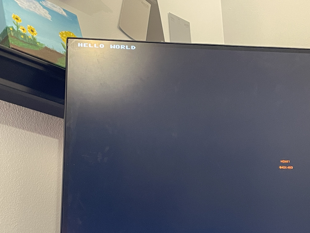 Video output working!